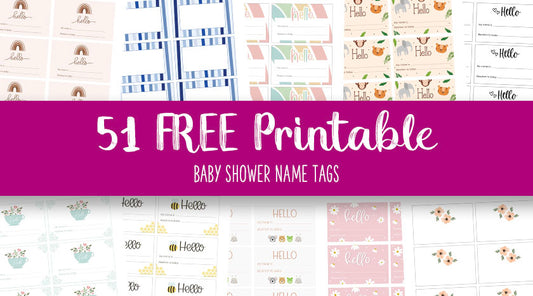 Baby Shower Name Tags