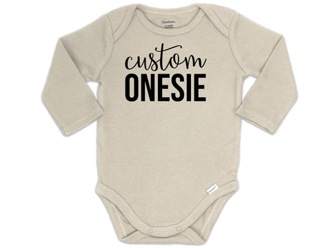 Custom Long Sleeve Onesie