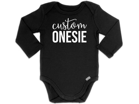 Custom Long Sleeve Onesie