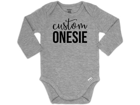 Custom Long Sleeve Onesie