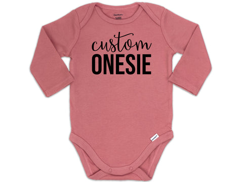 Custom Long Sleeve Onesie