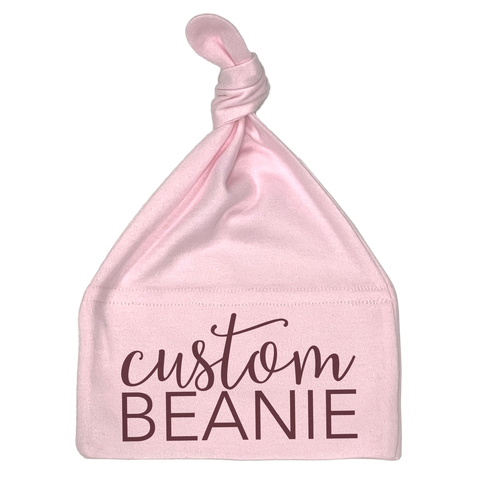 Custom Knotted Baby Beanie