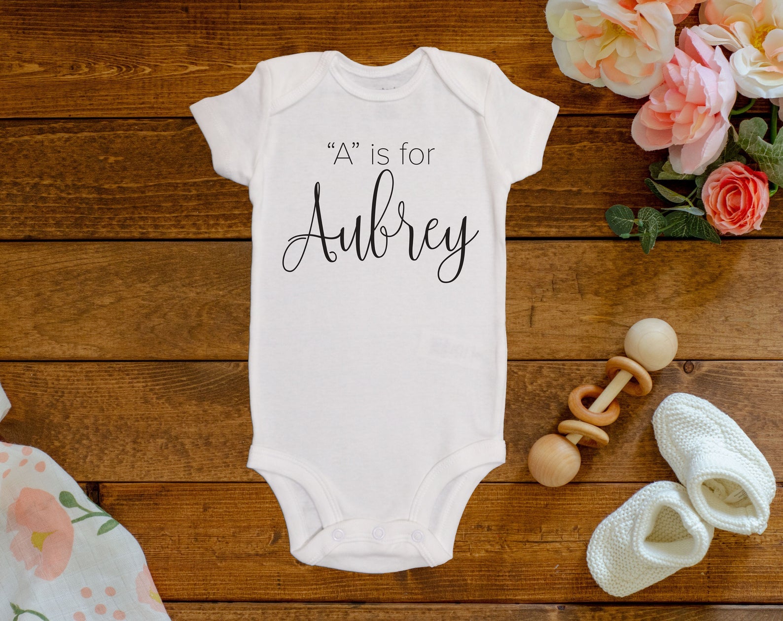 A is for Aubrey Onesie©/Bodysuit