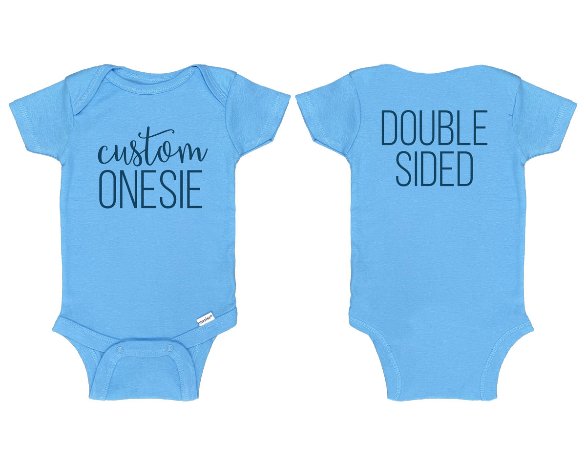 Double-Sided Custom Onesie©/Bodysuit - Blue