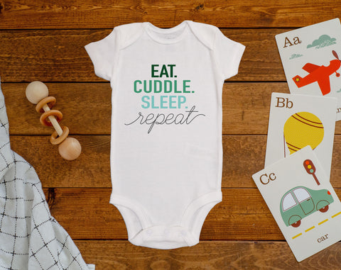 Eat Cuddle Sleep Repeat Onesie©/Bodysuit