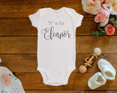 E is for Eleanor Onesie©/Bodysuit