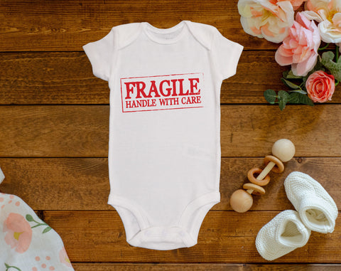 Fragile Handle With Care Onesie©/Bodysuit