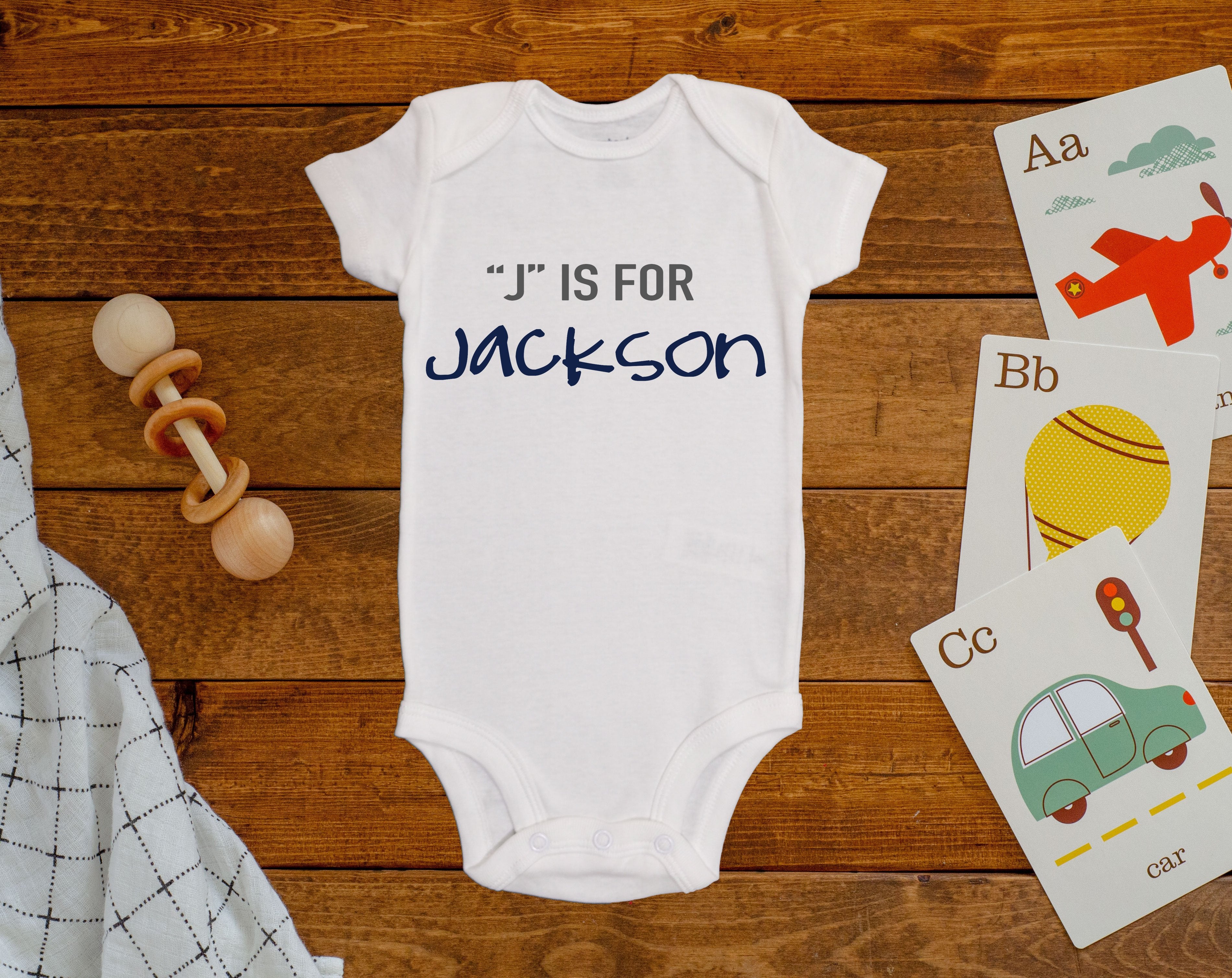 J Is For Jackson Onesie©/Bodysuit