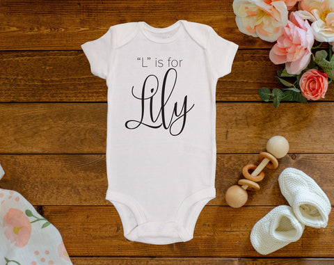 L is for Lily Onesie©/Bodysuit