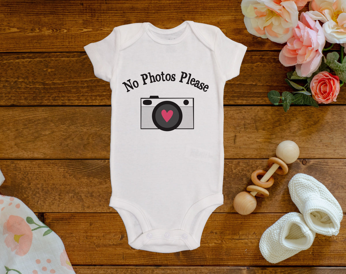 No Photos Please Onesie©/Bodysuit