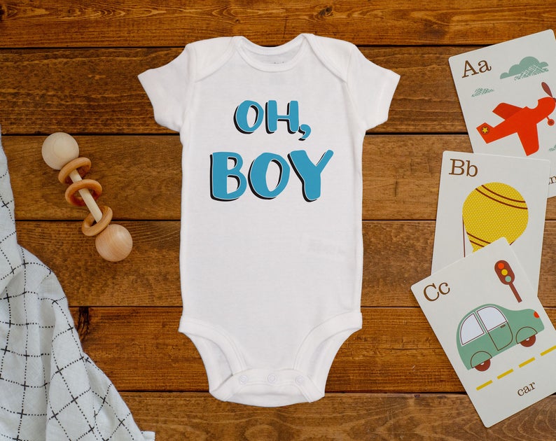 Oh Boy Reveal Onesie©/Bodysuit