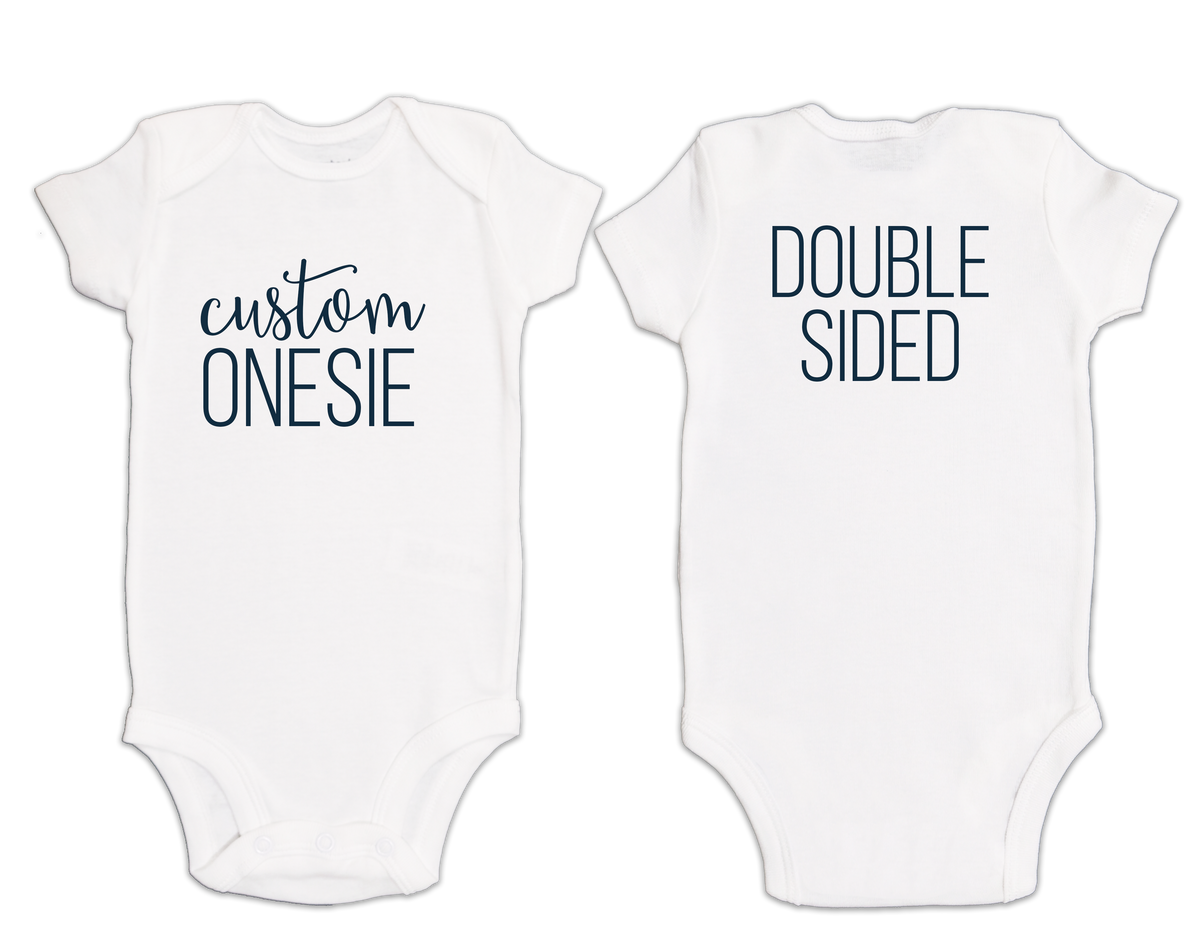Double-Sided Custom Onesie©/Bodysuit - White