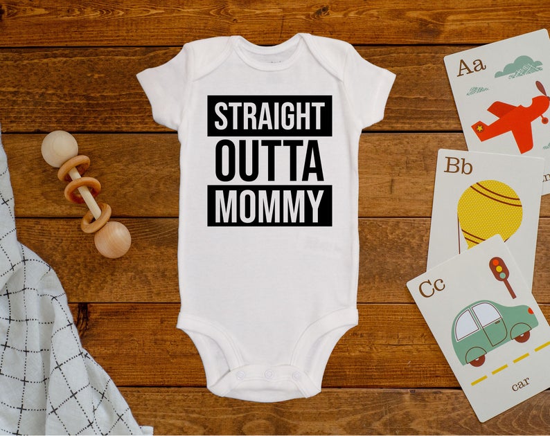Straight Outta Mommy Onesie©/Bodysuit
