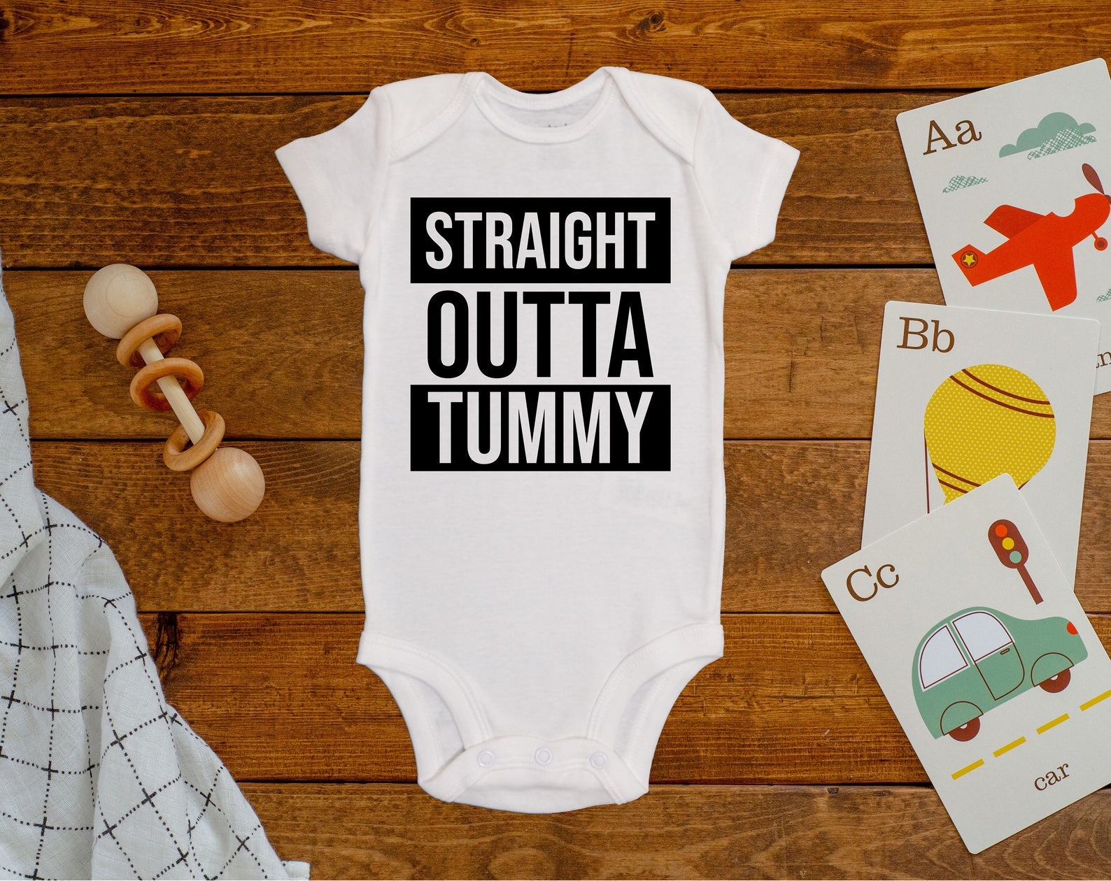 Straight Outta Tummy Onesie©/Bodysuit